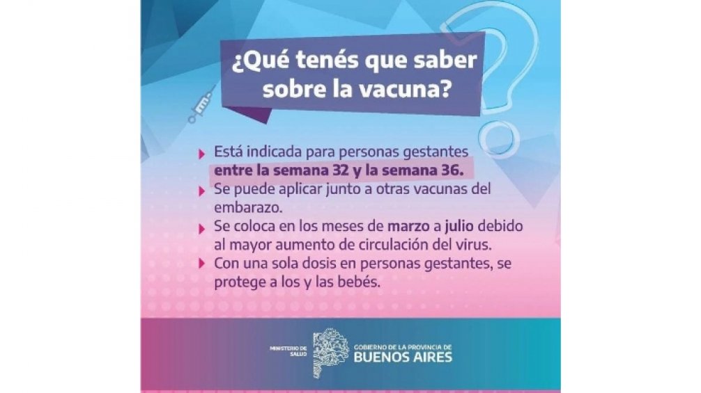 Comenzó la campaña contra el virus sincicial respiratorio en Tandil y toda la provincia